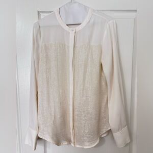 White House Black Market Lurex blouse